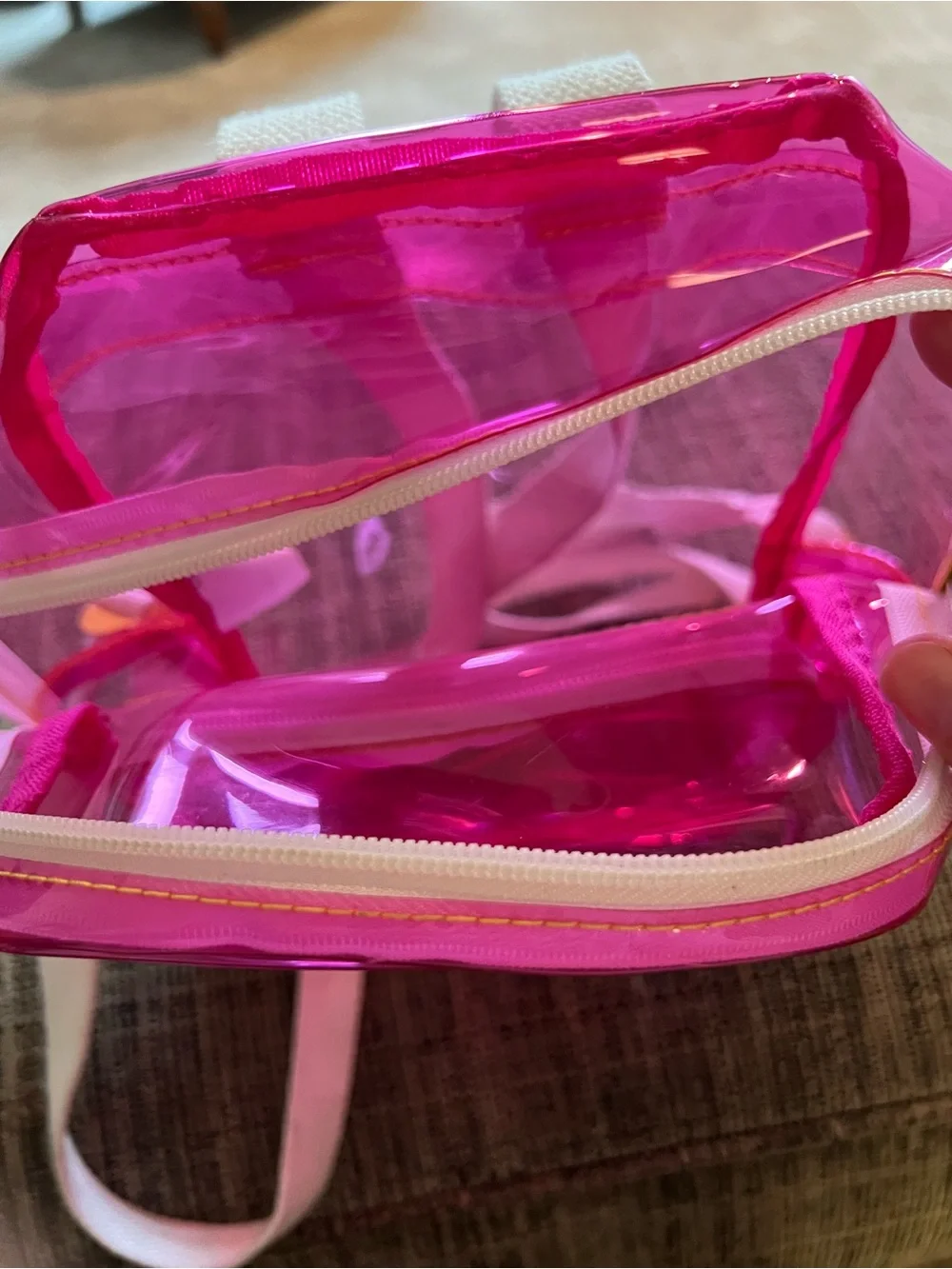 Neon Pink Gel Backpack